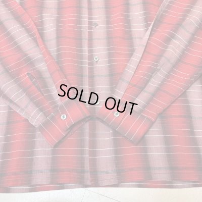 画像9: 60's "Stephens"　RAYON　OMBRE　CHECK　PATTEN　LONG　SLEEVE　SHIRTS　SIZE表記：L　very beautiful !!