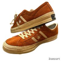 1970s - 1973s　DEAD STOCK　「CONVERSE　JACK　STAR　SUEDE」　ORANGE　　SIZE表記：12 1/2　SPECIAL　very beautiful !!　