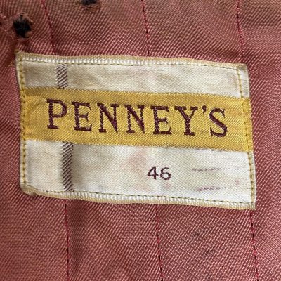 画像2: 50's "PENNEY'S"　FULL ZIP.　WOOL JACKET　with　RIB COLLAR　SIZE:46