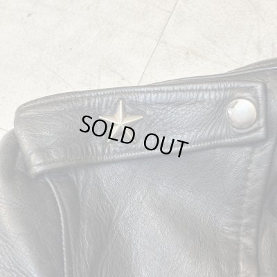 画像9: 50's "PENNEY'S"　「ONE　STAR」　DOUBLE　BREST　LEATHER　JACKET　WITH　DETACHABLE　BOA　COLLAR　good condition !!　good size !!