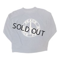 60's- ”PEACE”　☮　PRINTED　SWEAT　SHIRTS