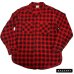 画像1: 50's "PENNY'S"　OMBRE CHECK　PATTERN　PRINTED　COTTON FLANNEL　SHIRTS　マチ付き　SIZE：M　（15-15 1/2) (1)