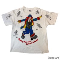 80's "Ringling Bros. and Barnum & Bailey"　「PIERROT」　両面　PRINTED　Tee SHIRTS　SIZE表記：XL　very good printed !!