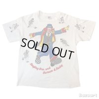 80's "Ringling Bros. and Barnum & Bailey"　「PIERROT」　両面　PRINTED　Tee SHIRTS　SIZE表記：XL　very good printed !!