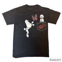 80's　POCKET付き　”POODLE"　PRINTED　Tee SHIRTS　good print !!