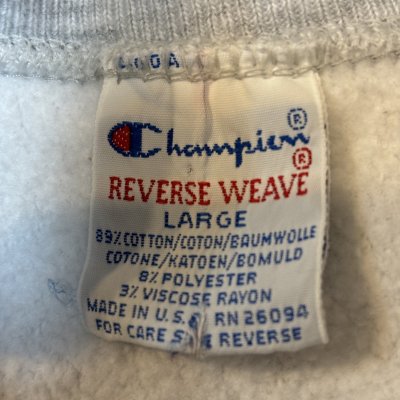 画像2: 90's "Champion Reverse Weave"　made in u.s.a.　raglan sleeve　high neck　with slash pockets　size:L