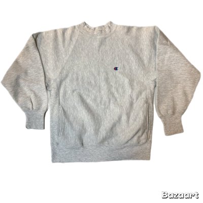 画像1: 90's "Champion Reverse Weave"　made in u.s.a.　raglan sleeve　high neck　with slash pockets　size:L