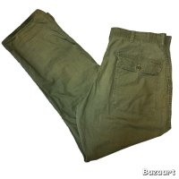 50's "U.S.ARMY"　COTTON　POPLIN　FATIGUE　PANTS　W 38 × L 31