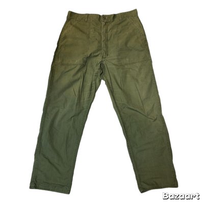 画像2: 50's "U.S.ARMY"　COTTON　POPLIN　FATIGUE　PANTS　W 38 × L 31