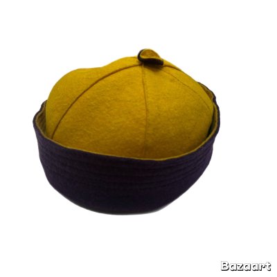 画像2: 30's REVERSIBLE　WOOL FELT　HAT　PURPLE × YELLOW