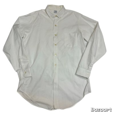 画像1: 60's "PILGRIM"　WHITE　ALL COTTON　BUTTON DOWN　COLLAR　SHIRTS　good condition !!