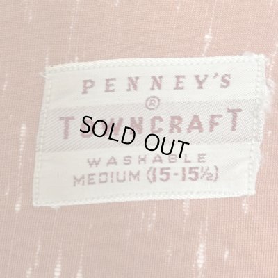 画像2: 50's "PENNY'S　TOWNCRAFT"　RAYON　GABARDIN　カスリ柄　SHIRTS　SIZE::MEDIUM　very good condition !!