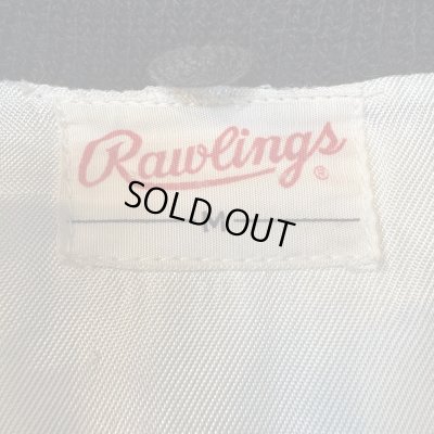 画像2: -50's "Rawlings"　COTTON　POPLYN　BLACK × WHITE　STRIPE　UMPIRE　JACKET　WITH　掛けBITTON　SIZE表記：M