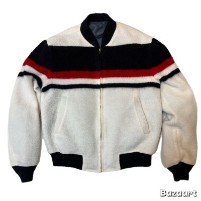 画像1: 50's- "Mc GREGOR"　REVERSIBLE　NYLON FLEESE × GRAY NYLON　FULL　ZIP.　JACKET　SIZE表記：38