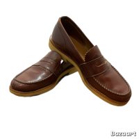 50's "THE CARBETT SHOE"　BROWN　LEATHER　LOAFER　SHOES　WITH　CREPE　SOLE　good size !!　good condition !!