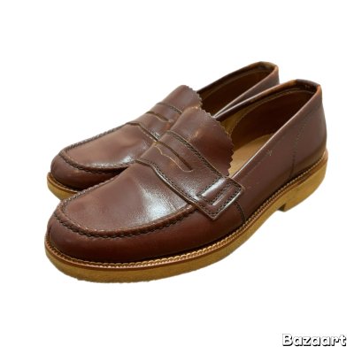 画像2: 50's "THE CARBETT SHOE"　BROWN　LEATHER　LOAFER　SHOES　WITH　CREPE　SOLE　good size !!　good condition !!