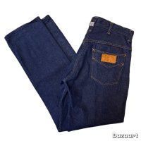 early 50's MINT CONDITION　"Sears　ROEBUCKS"　DENIM　WESTERN　PANTS　WITH　LEATHER　PATCH　SIZE：W 33　×　L 31.5　