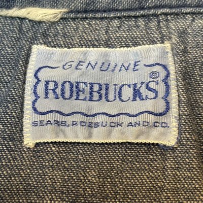 画像2: 50's- "SEARS　ROEBUCKS"　WESTERN　DENIM　SHIRTS　WITH　DIAGONAL　POCKETS
