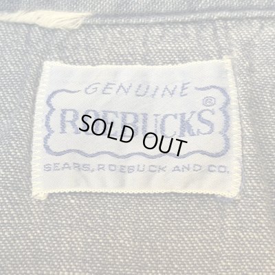 画像2: 50's- "SEARS　ROEBUCKS"　WESTERN　DENIM　SHIRTS　WITH　DIAGONAL　POCKETS