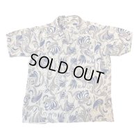50's "Del. Montz"　「ROOSTER」　PRINNTED　RAYON　HAWAIIAN　SHIRTS　WHITE ベース　special !!