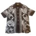 画像1: 40's "ROYAL　PALM”　「WHITE　HERON（シロサギ）　PATTERN」　BILLIARDS　STYLE　（MIAMI　STYLE）　RAYON　HAWAIIAN　SHIRTS　SIZE表記：L　SPECIAL !! (1)