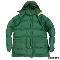 70's "SIERRA DESIGNS"　DOWN JACKET　with HOODED　GREEN　SIZE：L