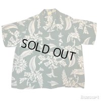 50's "Shaheen's"　RAYON　HAWAIIAN　SHIRTS　SIZE：XL　good size !!