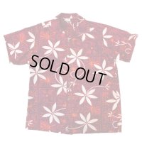 50's "Shaheen's"　「TIARE TAPA」　 COTTON　HAWAIIAN　SHIRTS　same as ELVIS PRESLEY !!