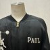 画像30: 50's MINT CONDITION　"MACHO MAN　PAUL　 LIFTING DUMBELLS”　BLACK SATIN　JAPAN SOUVENIR JACKET　and　WHITE SOLID SATIN　with　SNAP BUTTONS ＆ WIDE ZIPPER　SPECIAL !! 