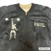 画像22: 50's MINT CONDITION　"MACHO MAN　PAUL　 LIFTING DUMBELLS”　BLACK SATIN　JAPAN SOUVENIR JACKET　and　WHITE SOLID SATIN　with　SNAP BUTTONS ＆ WIDE ZIPPER　SPECIAL !! 