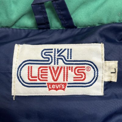 画像2: 70''s "SKI LEVI'S"　DENIM × GREEN　DOWN VEST　SIZE:L