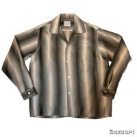 50's "Truval"　RAYON　LONG　SLEEVE　ROCKABILLY　SHIRTS　SIZE:M　15 - 15 1/2　like a SNAKE　motif !!