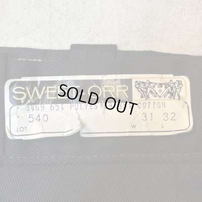 画像5: 60's DEAD STOCK　WITH　FLASHER　”SWEET　ORR」　BLACK　TWILL　SLACKS　PANTS　SIZE表記：W 31 × L 32　BLACK !!