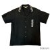 画像1: 50's "PAUL　HOWARD　CALIFORNIA"　SHORT　SLEEVE　GABARDINE　SHIRTS　WITH　BLACK × SNAKE　PATTERN　EMBROIDERY　SIZE：M　　 (1)