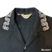 画像4: 50's "PAUL　HOWARD　CALIFORNIA"　SHORT　SLEEVE　GABARDINE　SHIRTS　WITH　BLACK × SNAKE　PATTERN　EMBROIDERY　SIZE：M　　