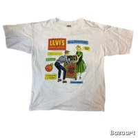 -90's "LEVI'S"　ADVERTISING　PRINTED　Tee SHIRTS　SIZE:XL