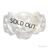 50's "SKULL &　CROSSBONES"　STERLING　SILVER　RING