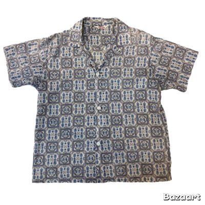 画像1: 50's "Sleep Walker"　RAYON　SHORT　SEEVE　PAJAMAS　SHIRTS　SIZE表記：B　（M）