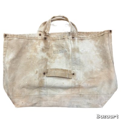 画像3: around 30's "BELL SYSTEM” COTTON CANVAS TOOL BAG