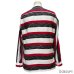 画像16: 50's- "TEXTRON"　BLACK × WHITE × RED　BORDER　PATTERN　PRINTED　COTTON　LONG　SLEEVE　SHIRTS　SIZE表記：L