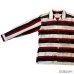 画像6: 50's- "TEXTRON"　BLACK × WHITE × RED　BORDER　PATTERN　PRINTED　COTTON　LONG　SLEEVE　SHIRTS　SIZE表記：L
