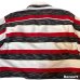画像11: 50's- "TEXTRON"　BLACK × WHITE × RED　BORDER　PATTERN　PRINTED　COTTON　LONG　SLEEVE　SHIRTS　SIZE表記：L