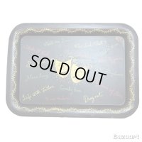 50's　”TWO FACE"　METAL　TRAY　ON BOOK !!　very collectable !!