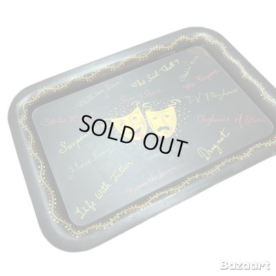 画像2: 50's　”TWO FACE"　METAL　TRAY　ON BOOK !!　very collectable !!