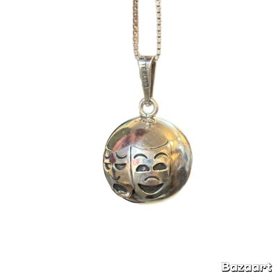 画像1: 50's "TWO　FACE"　STERLING　SILVER　PENDANT　