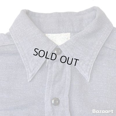 画像10: 40's "UNCLE SAM"　COTTON　HEAVY　FLANNEL　SHIRTS　DARK NAVY　