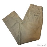 40's "U.S.M.C."　BUTTON FLY　CHINO　PANTS　WITH　SIDE DOUBLE STITCH　AND　FLAP POCKET　SIZE：W 32 × L 29