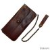 画像1: 50's COWHIDE　ONE SNAPBUTTON　LEATHER　CHAIN　WALLET　BROWN (1)