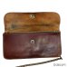 画像2: 50's COWHIDE　ONE SNAPBUTTON　LEATHER　CHAIN　WALLET　BROWN (2)
