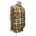 画像16: 50's "WASHINGTON　DEE CEE”　CHECKED　PATTERN　COTTON　PRINTED　FLANNEL　SHIRTS　実寸SIZE: L - XL　good size !!　